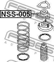 Febest NSS-005 - Опора стійки амортизатора, подушка avtolavka.club