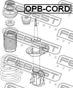 Febest OPB-CORD - Опора стійки амортизатора, подушка avtolavka.club