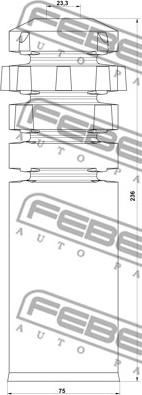 Febest OPSHB-VIVBF-KIT - Відбійник, буфер амортизатора avtolavka.club