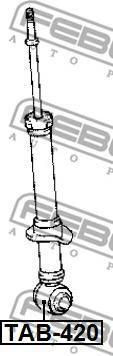 Febest TAB-420 - Сайлентблок стійки, амортизатора avtolavka.club