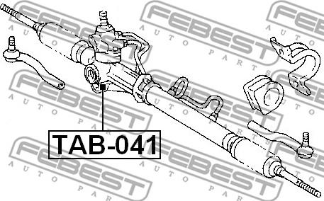 Febest TAB-041 - Підвіска, кермове управління avtolavka.club