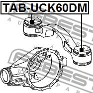 Febest TAB-UCK60DM - Опора, диференціал avtolavka.club