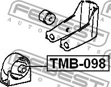 Febest TMB-098 - Подушка, підвіска двигуна avtolavka.club
