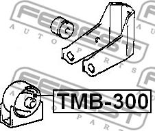 Febest TMB-300 - Подушка, підвіска двигуна avtolavka.club