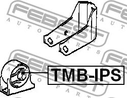 Febest TMB-IPS - Подушка, підвіска двигуна avtolavka.club