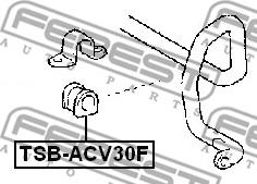 Febest TSB-ACV30F - Втулка, стабілізатор avtolavka.club