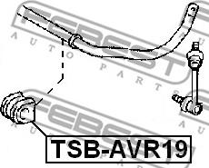 Febest TSB-AVR19 - Втулка, стабілізатор avtolavka.club