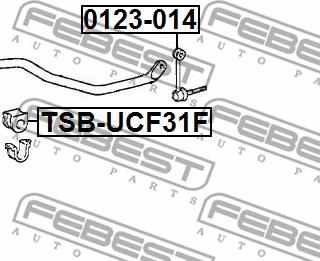 Febest TSB-UCF31F - Втулка, стабілізатор avtolavka.club