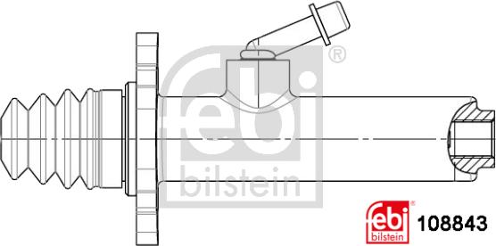 Febi Bilstein 108843 - Головний циліндр, система зчеплення avtolavka.club