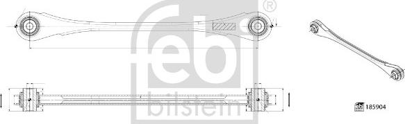 Febi Bilstein 185904 - Важіль незалежної підвіски колеса avtolavka.club