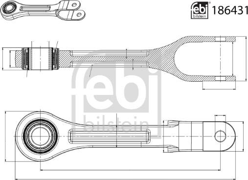 Febi Bilstein 186431 - Тяга / стійка, стабілізатор avtolavka.club