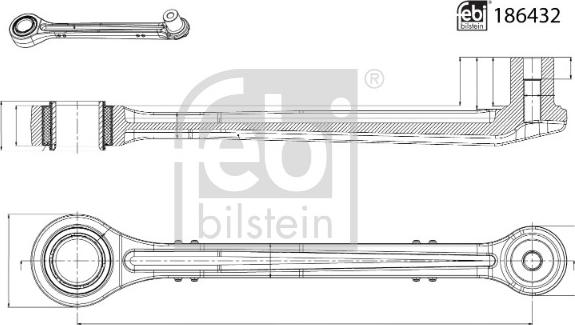 Febi Bilstein 186432 - Тяга / стійка, стабілізатор avtolavka.club