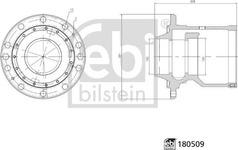 Febi Bilstein 180509 - Маточина колеса avtolavka.club