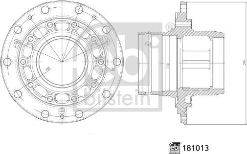 Febi Bilstein 181013 - Маточина колеса avtolavka.club