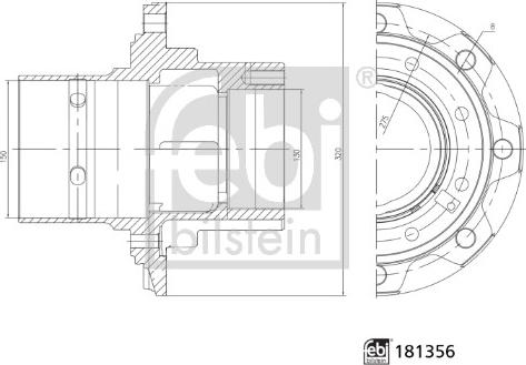 Febi Bilstein 181356 - Маточина колеса avtolavka.club