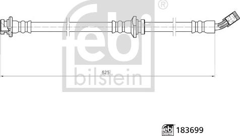 Febi Bilstein 183699 - Гальмівний шланг avtolavka.club