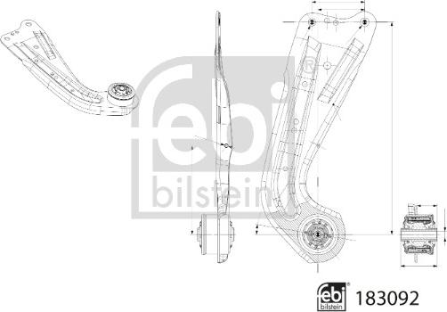 Febi Bilstein 183092 - Важіль незалежної підвіски колеса avtolavka.club