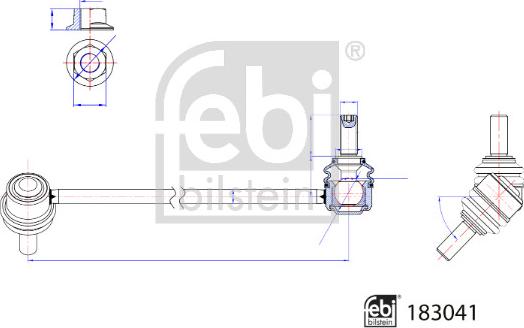 Febi Bilstein 183041 - Тяга / стійка, стабілізатор avtolavka.club