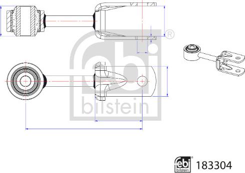 Febi Bilstein 183304 - Тяга / стійка, стабілізатор avtolavka.club