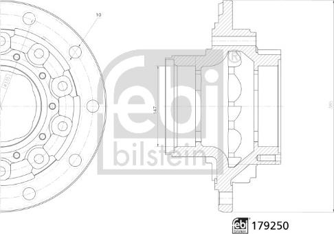 Febi Bilstein 179250 - Маточина колеса avtolavka.club