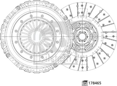 Febi Bilstein 178465 - Комплект зчеплення avtolavka.club