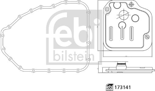 Febi Bilstein 173141 - Гідрофільтри, автоматична коробка передач avtolavka.club