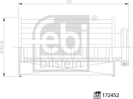 Febi Bilstein 172452 - Карбамідний фільтр avtolavka.club