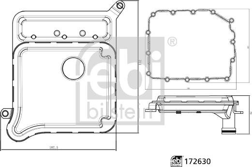 Febi Bilstein 172630 - Гідрофільтри, автоматична коробка передач avtolavka.club