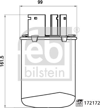 Febi Bilstein 172172 - Паливний фільтр avtolavka.club