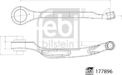 Febi Bilstein 177896 - Важіль незалежної підвіски колеса avtolavka.club