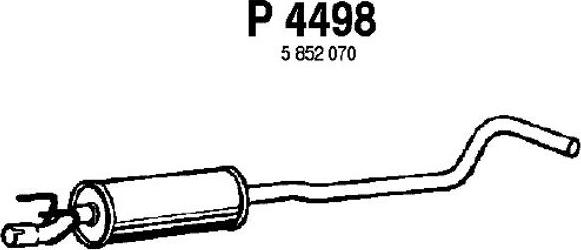 Fenno P4498 - Середній глушник вихлопних газів avtolavka.club