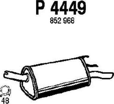 Fenno P4449 - Глушник вихлопних газів кінцевий avtolavka.club