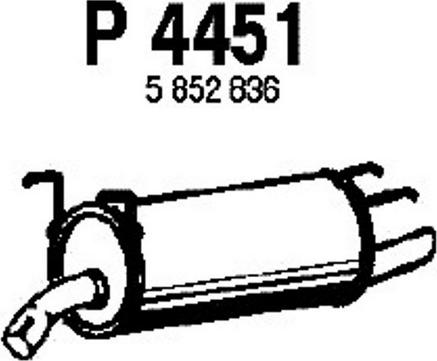 Fenno P4451 - Глушник вихлопних газів кінцевий avtolavka.club