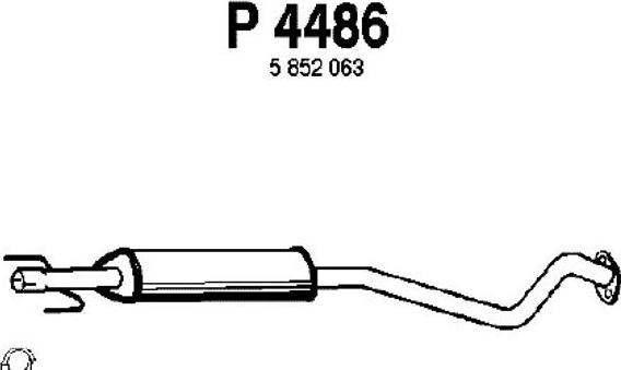 Fenno P4486 - Середній глушник вихлопних газів avtolavka.club