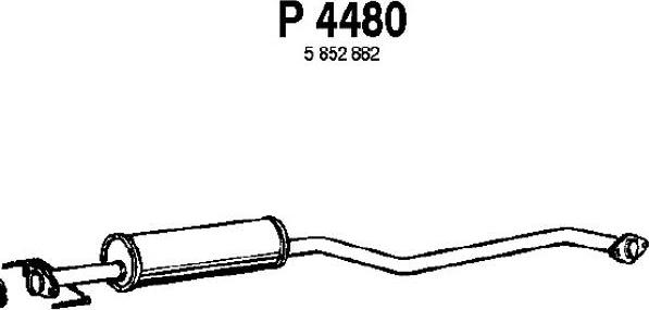 Fenno P4480 - Середній глушник вихлопних газів avtolavka.club