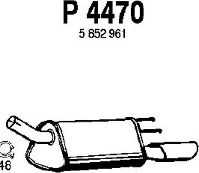 Fenno P4470 - Глушник вихлопних газів кінцевий avtolavka.club