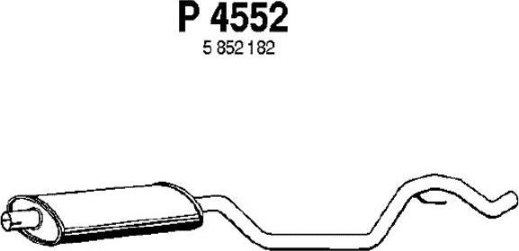 Fenno P4552 - Середній глушник вихлопних газів avtolavka.club