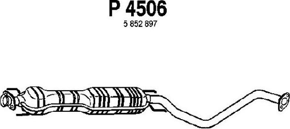 Fenno P4506 - Середній глушник вихлопних газів avtolavka.club