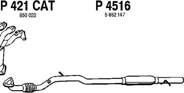 Fenno P4516 - Середній глушник вихлопних газів avtolavka.club
