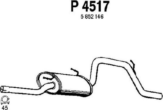 Fenno P4517 - Глушник вихлопних газів кінцевий avtolavka.club