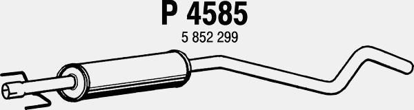 Fenno P4585 - Середній глушник вихлопних газів avtolavka.club