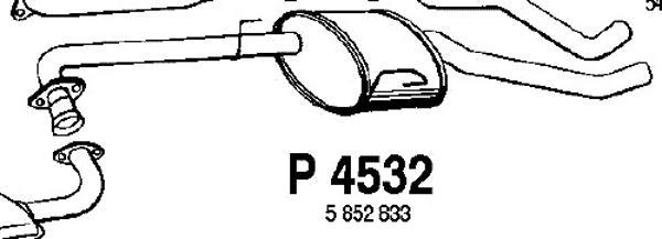 Fenno P4532 - Середній глушник вихлопних газів avtolavka.club