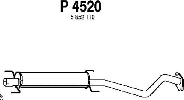 Fenno P4520 - Середній глушник вихлопних газів avtolavka.club