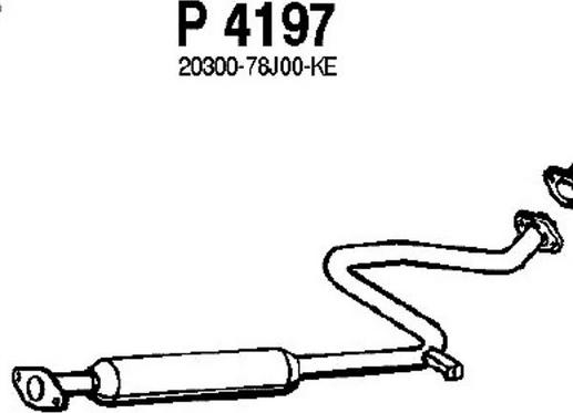 Fenno P4197 - Середній глушник вихлопних газів avtolavka.club