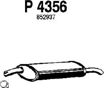 Fenno P4356 - Глушник вихлопних газів кінцевий avtolavka.club