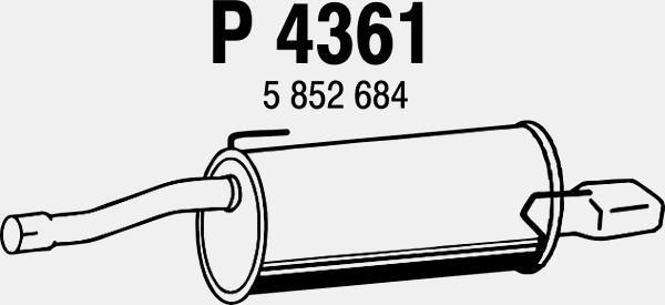 Fenno P4361 - Глушник вихлопних газів кінцевий avtolavka.club