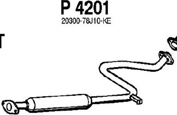 Fenno P4201 - Середній глушник вихлопних газів avtolavka.club