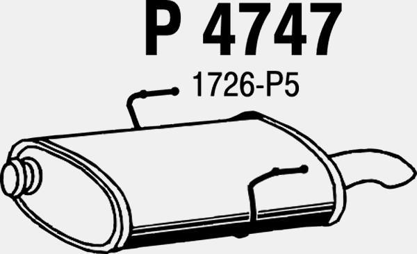 Fenno P4747 - Глушник вихлопних газів кінцевий avtolavka.club