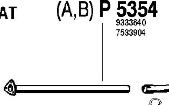 Fenno P5354 - Труба вихлопного газу avtolavka.club