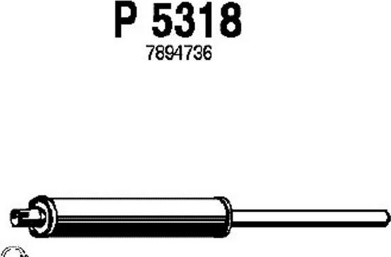 Fenno P5318 - Середній глушник вихлопних газів avtolavka.club